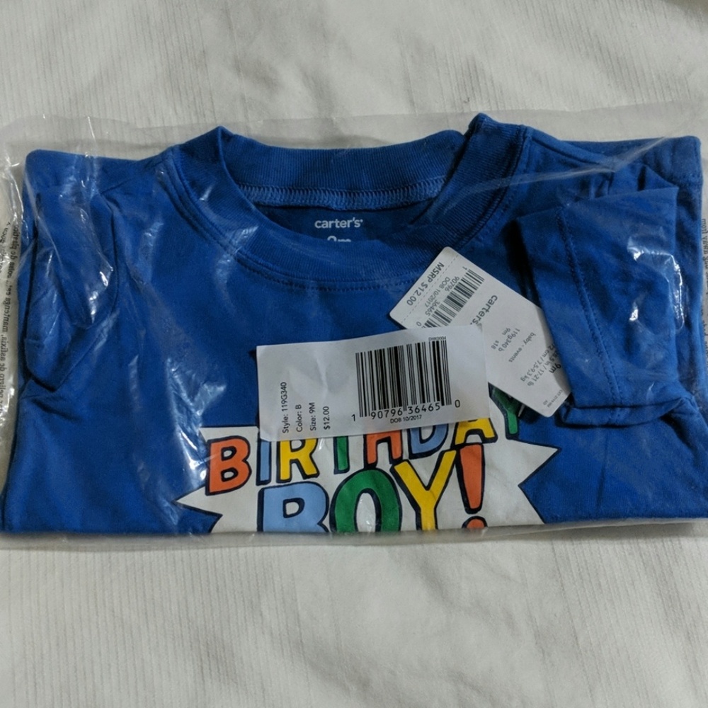 Carter's Birthday boy bodysuit